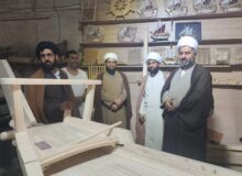 بازدید از صنایع دستی فعال قرآنی مسجد ملک بن عباس شهرستان بندرلنگه